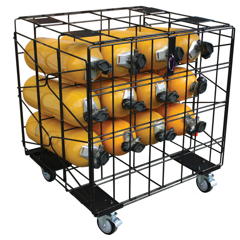 SCBA 12 Cylinder Storage Rack