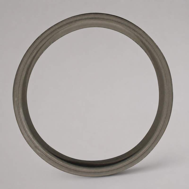 Gray 4-inch Storz suction gasket for fire hose couplings and adapters