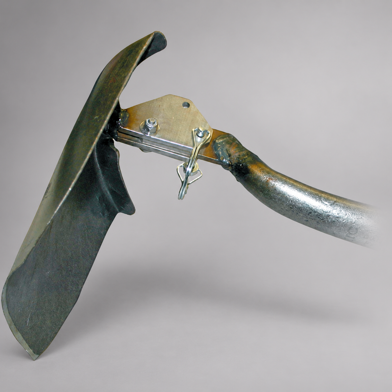 Cascade Hoe-Shovel blade positioned as a hoe for digging and grubbing