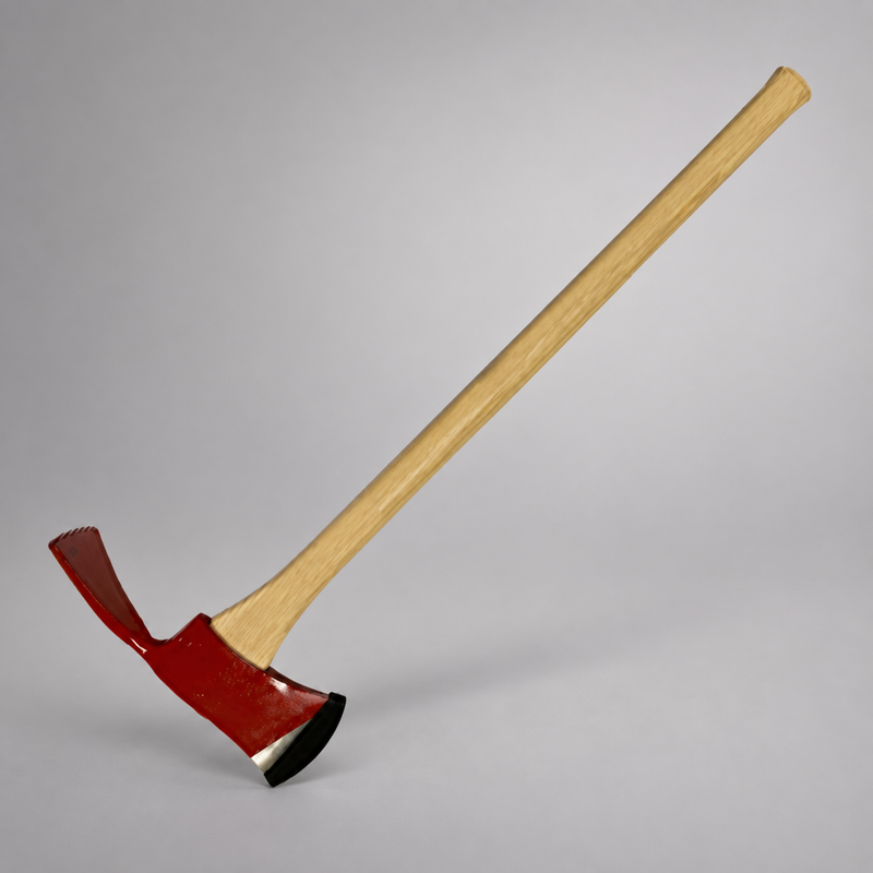 Council Tool Pulaski wildland firefighting tool with red forged-steel head and 36-inch hickory handle