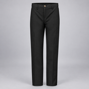 Workrite FP50 firefighter pant, Black , front view, light gray studio background