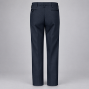 Workrite FP50 firefighter pant, Midnight Navy , back view, light gray studio background