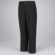 Workrite FP52 firefighter pant, Black , front view, light gray studio background