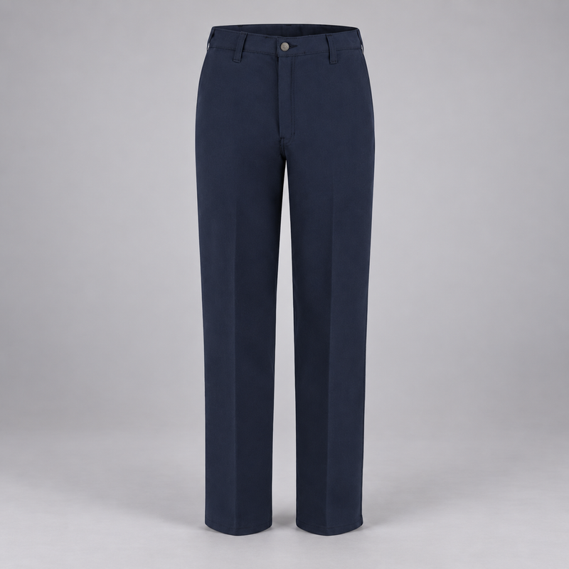 Workrite FP52 firefighter pant, Midnight Navy , front view, light gray studio background