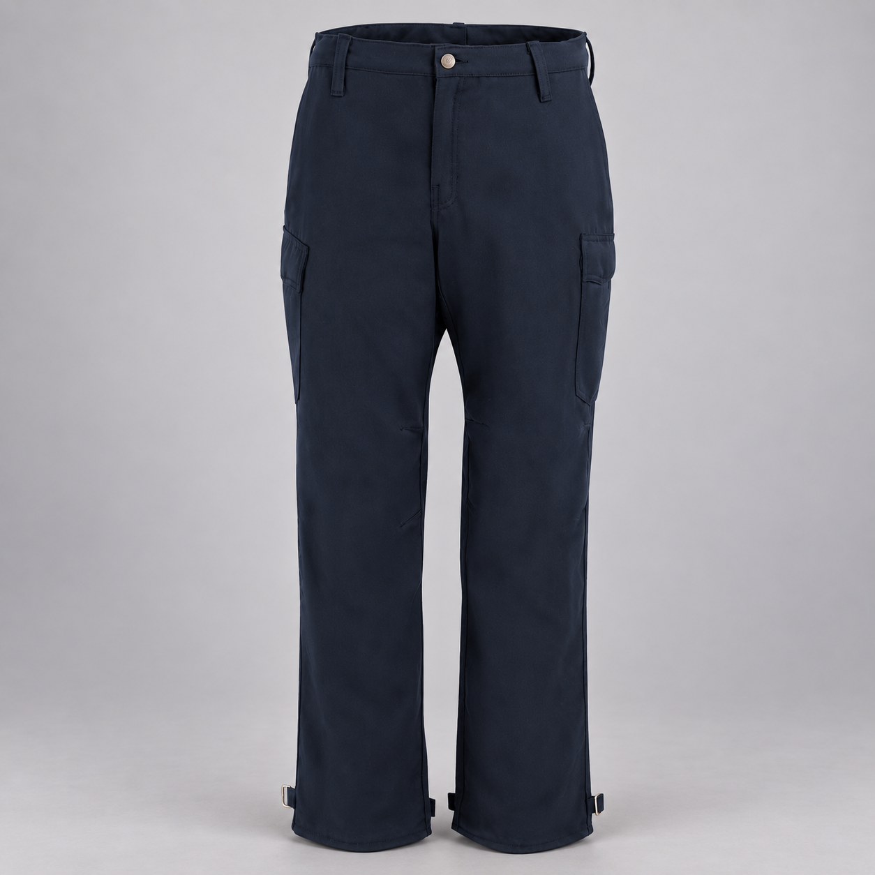 Workrite FP62 firefighter pant, Midnight Navy , front view, light gray studio background