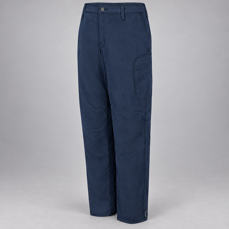 Workrite FP62 CAL FIRE tactical pant, Navy, front view on light gray background