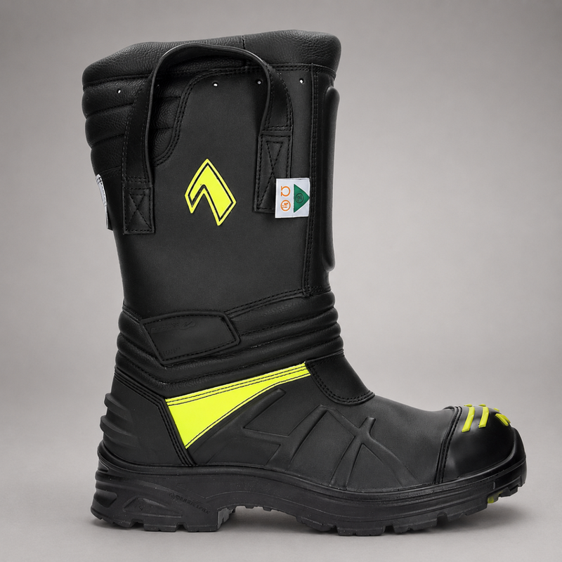 Side view of HAIX Fire Eagle Air structural fire boot
