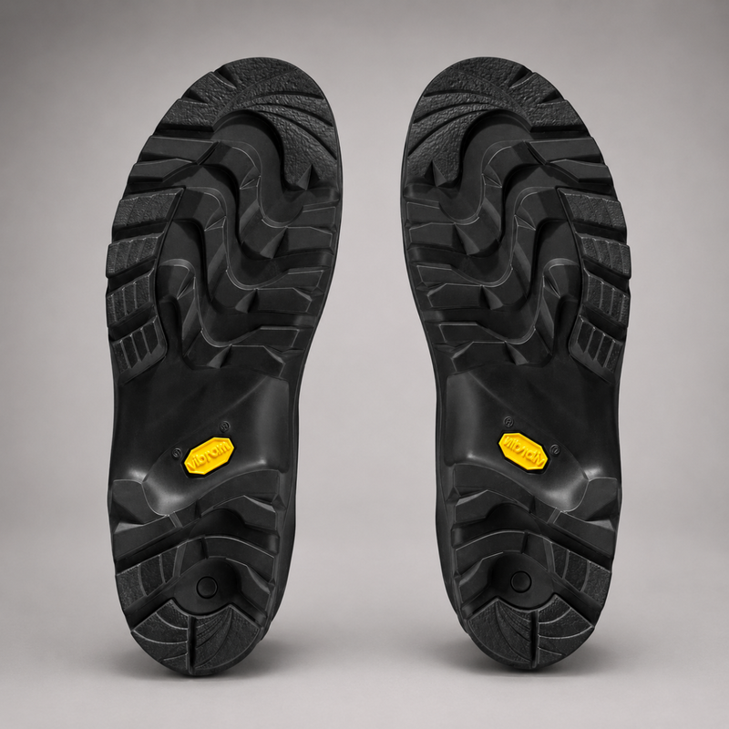 Heat-resistant VIBRAM sole on HAIX Missoula 2.1 wildland boot