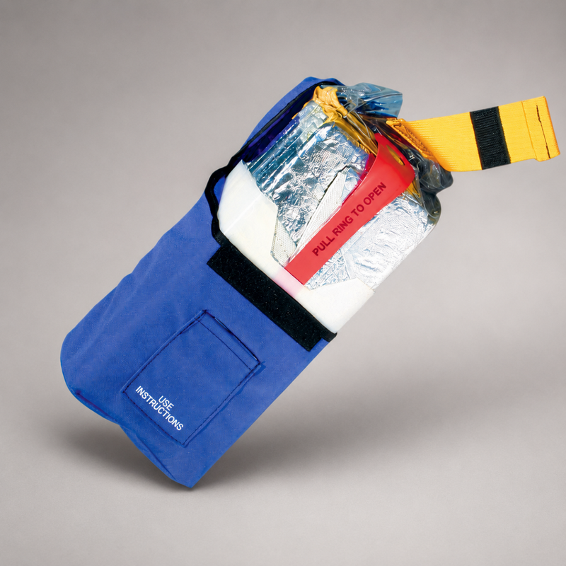 Deployed M-2002 wildland firefighter fire shelte