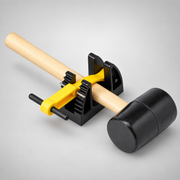 Multiple PAC Handlelok mounts securing axes, bars and other long-handled tools inside a fire apparatus compartment