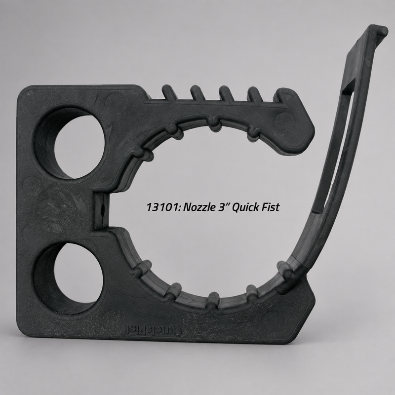 3-inch QUICK FIST clamp for nozzles and small fire extinguishers