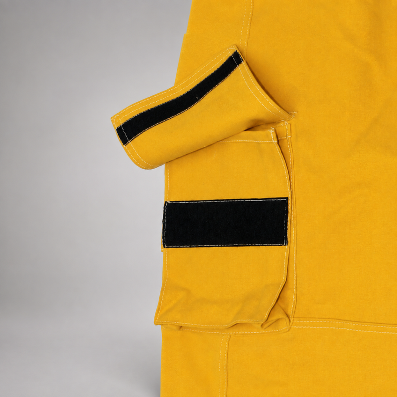Hook-and-loop cargo pocket on Strike Team tecasafe wildland firefighting pants