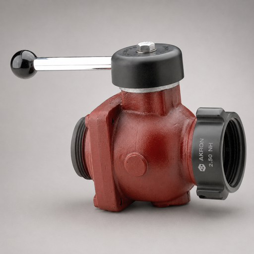 Akron Brass Style 1828 2½-inch NH hydrant valve with Tork-Lok handle