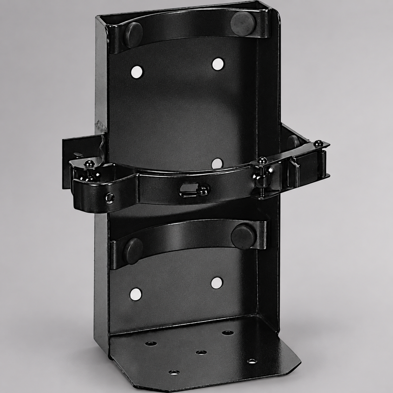Amerex heavy-duty vehicle mounting bracket for portable fire extinguisher