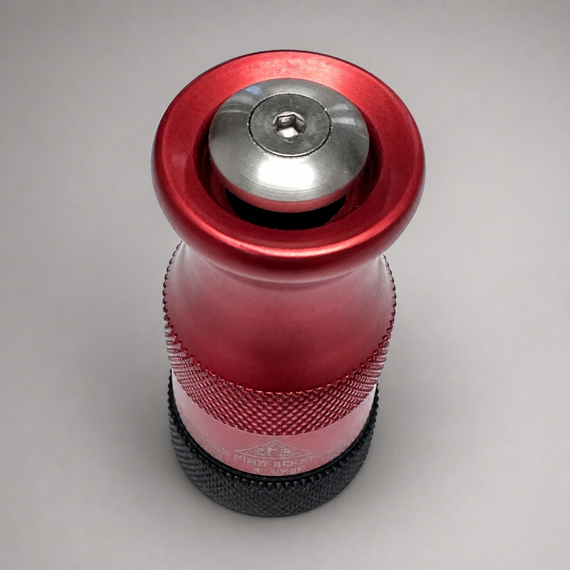 Top view of Cascade Bumperless Ranger nozzle showing the stream outlet