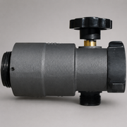 Cascade check and bleeder valve for portable fire pumps