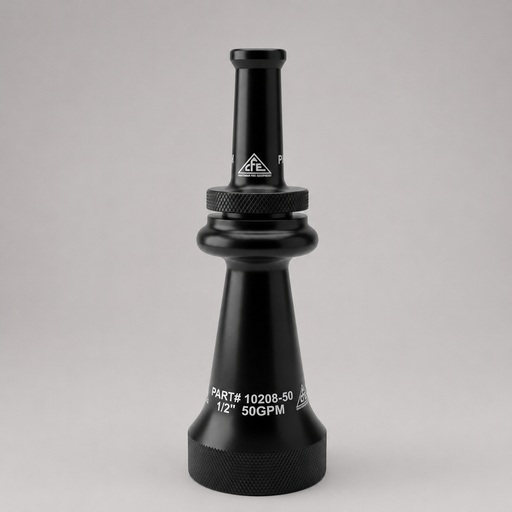 Cascade dual stacked forestry nozzle tip, upright front view