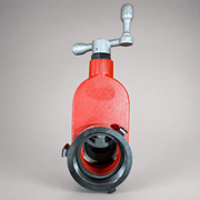 Side view of Cascade Cerakote aluminum gate valve
