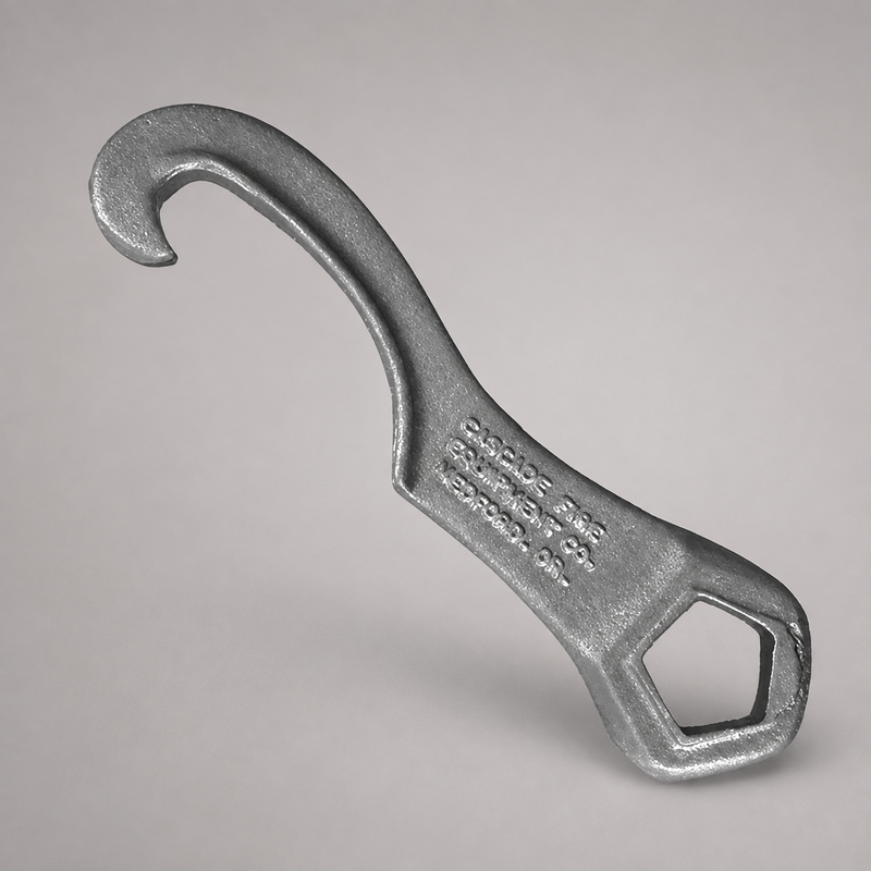 Cascade aluminum hydrant spanner wrench with 1 3/16-inch pentagon opening