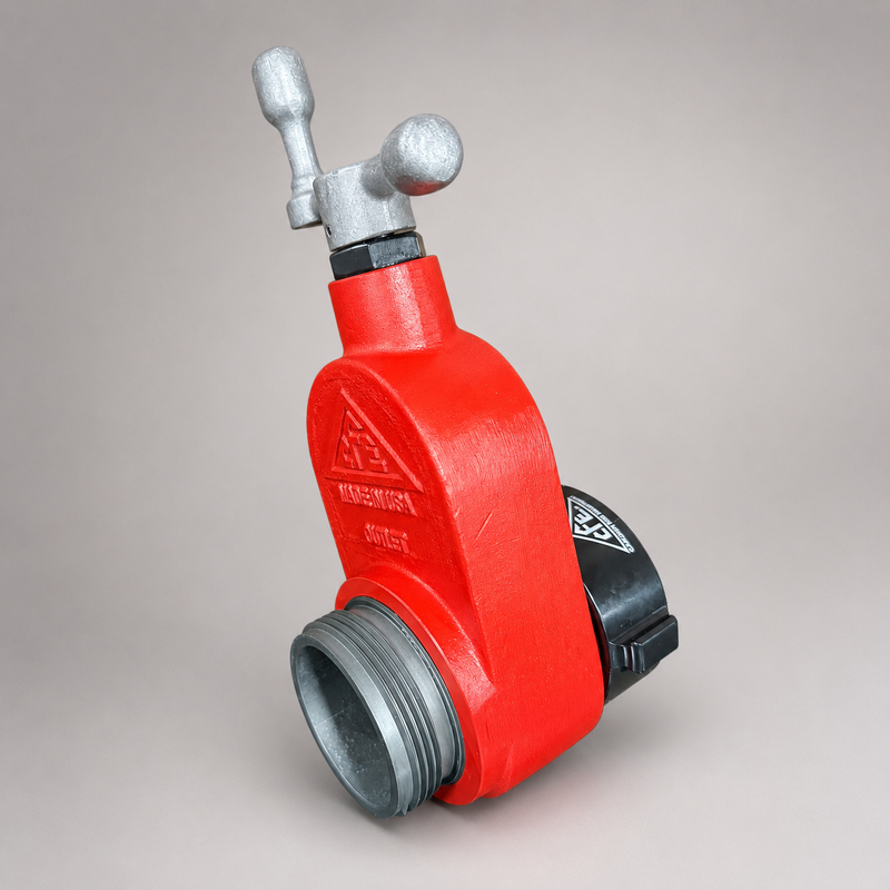 Front view of Cascade lightweight 2½-inch fire hose gate valve