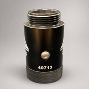Rear view of Cascade No-Snag Ball Shutoff Valve showing SKU 40713 and laser-etched body