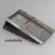 Cascade underbody storage bracket for fire apparatus wheel chock