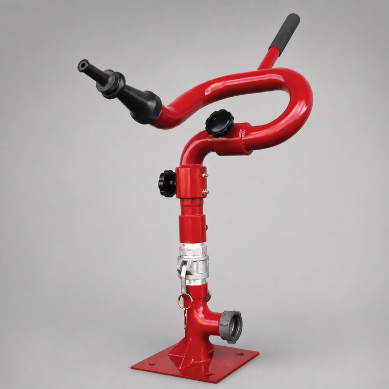 Cascade wildland firefighting monitor with truck-mount base
