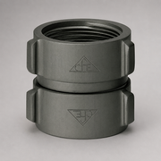 Double female hose adapter with rocker lugs