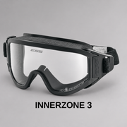 ESS Cairns structural firefighting goggle system with D-ring helmet strap