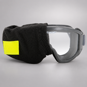 ESS Nomex HeatSleeve partially covering gray goggles; goggles not included