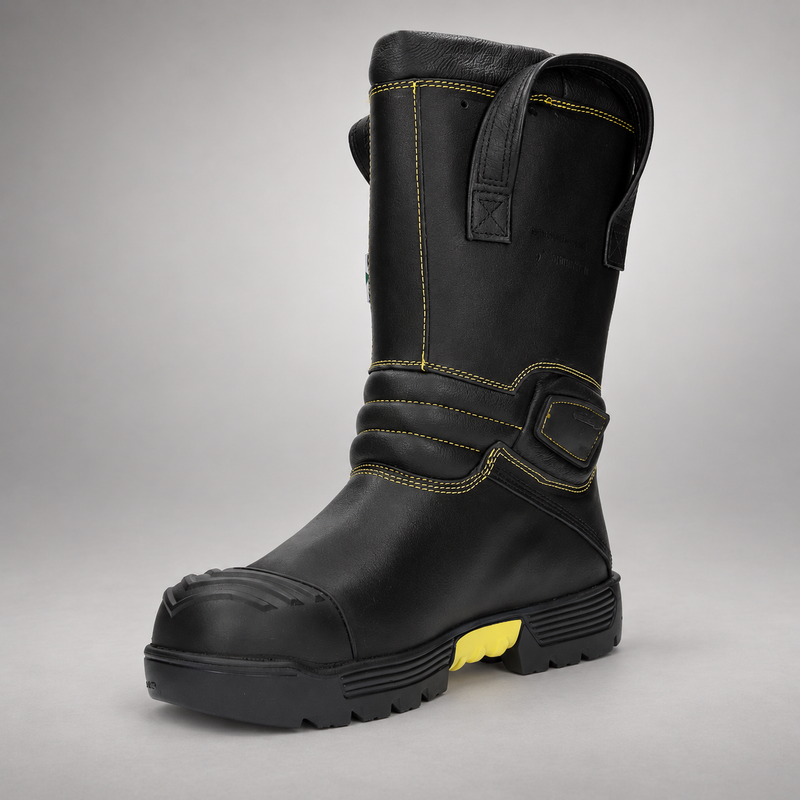 HAIX Fire Hero Xtreme structural firefighting boot, opposite angled view