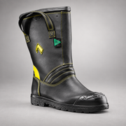 HAIX Fire Hunter Xtreme structural firefighting boot, angled front view
