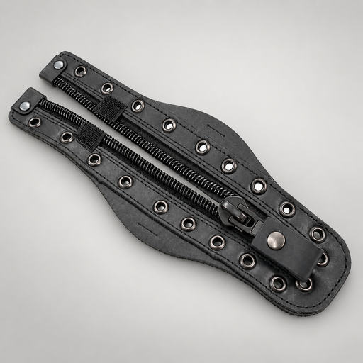 HAIX Airpower XR1 Pro replacement black zipper tongue on soft gray studio background