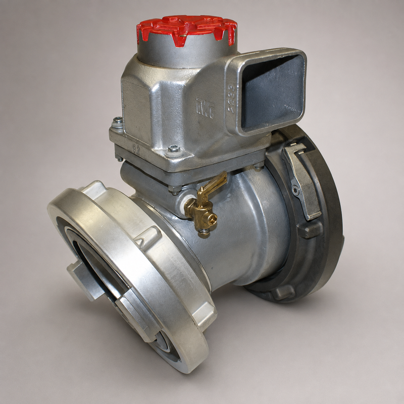 Harrington 30-degree Storz elbow adapter with pressure relief valve and air bleeder.
