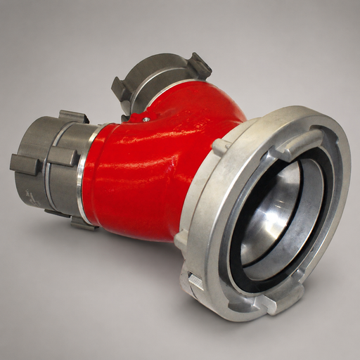 Harrington H220 clappered two-way Siamese with two NH swivel inlets and Storz outlet