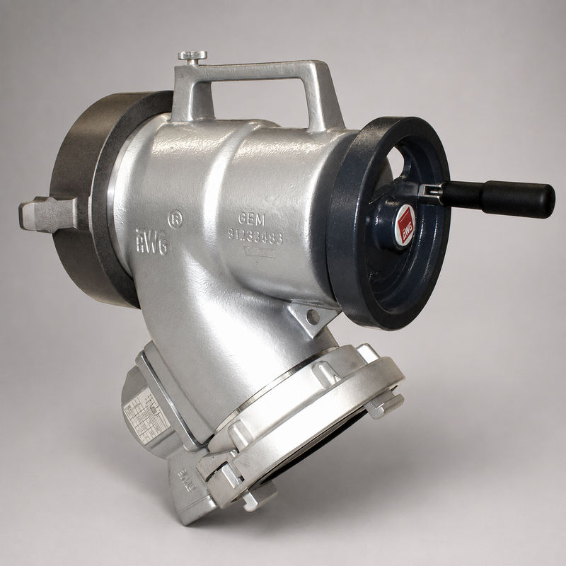 Harrington H500S piston intake valve with Storz inlet, air bleeder and pressure relief valve.