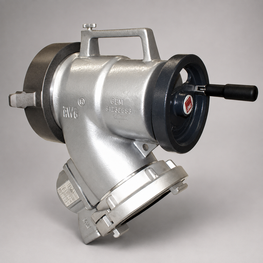 Harrington H500S piston intake valve with Storz inlet, air bleeder and pressure relief valve.