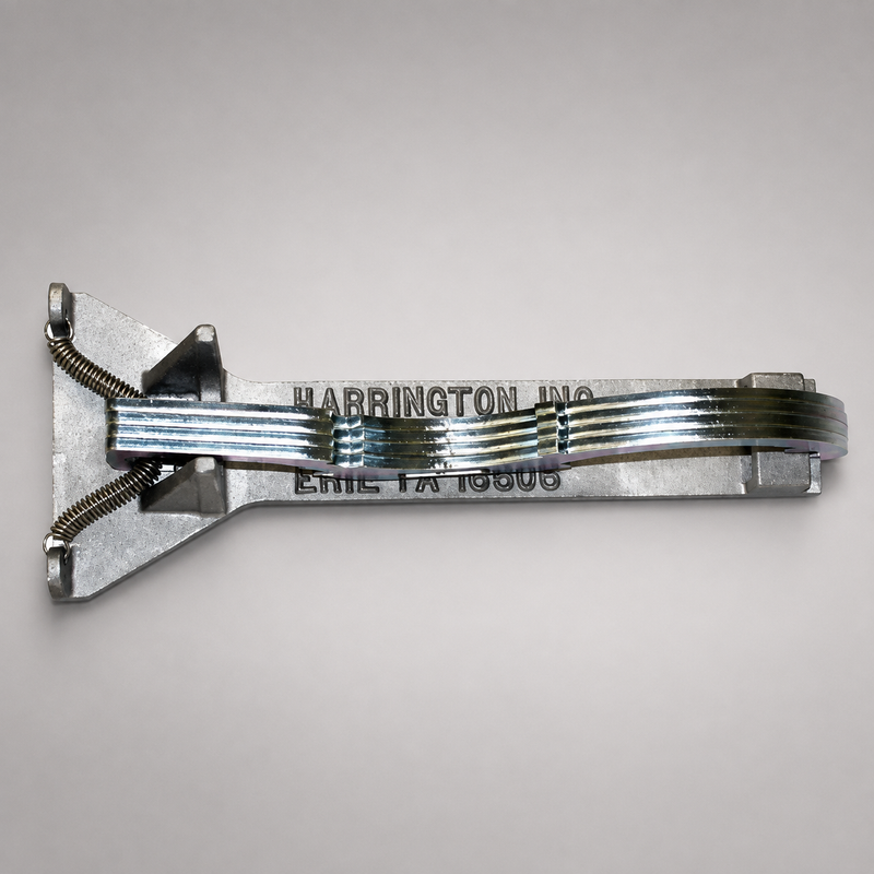 Harrington Storz spanner wrench mounting bracket with four stacked steel wrenches