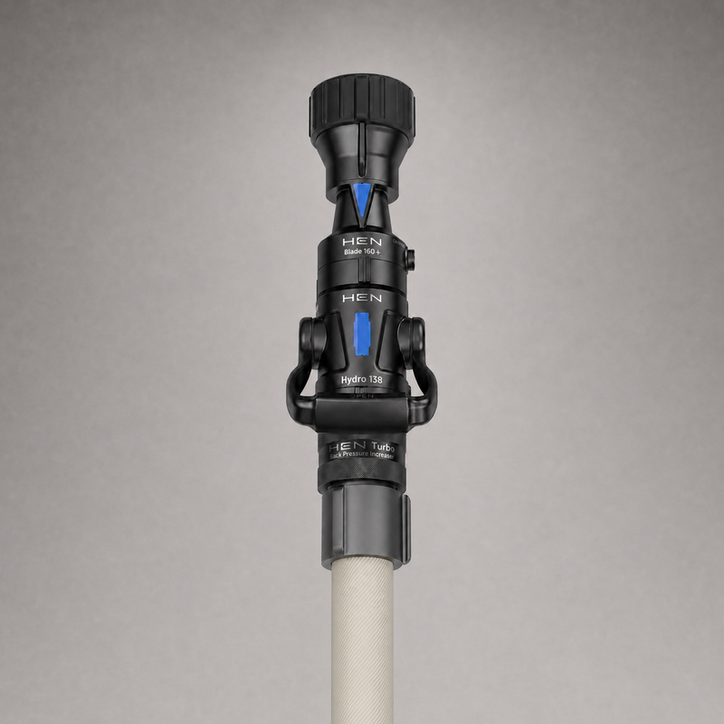 HEN TURBO 1.5 device designed to increase handline back pressure by 25 to 30 PSI