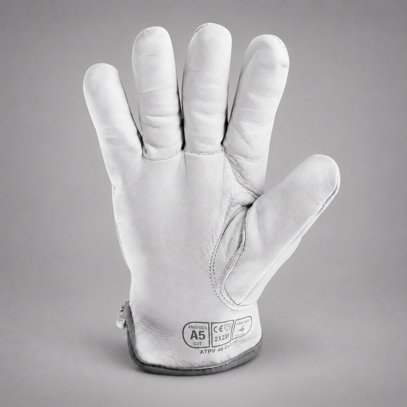 HexArmor Chrome SLT 4061 glove, palm view and printed performance markings