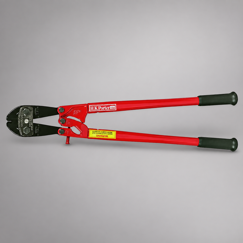 H.K. Porter general-purpose cutter with center-cut alloy steel jaws and rubber-covered handles.