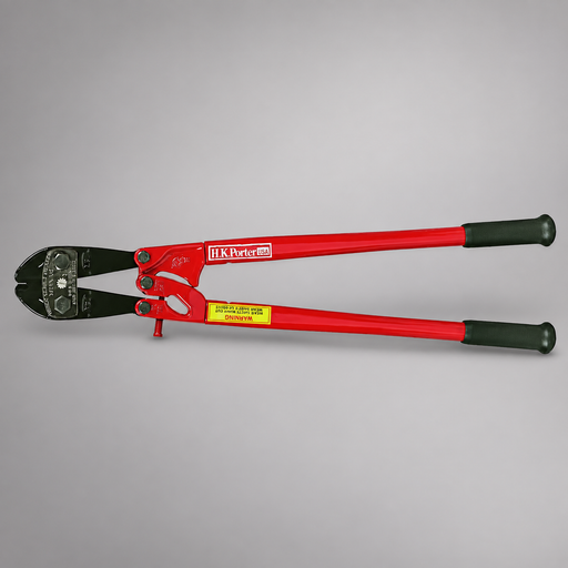 H.K. Porter general-purpose cutter with center-cut alloy steel jaws and rubber-covered handles.