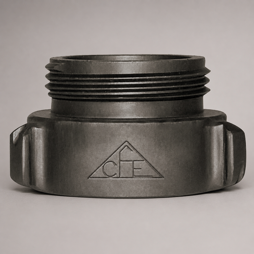Female to male hose thread increaser with rocker lugs