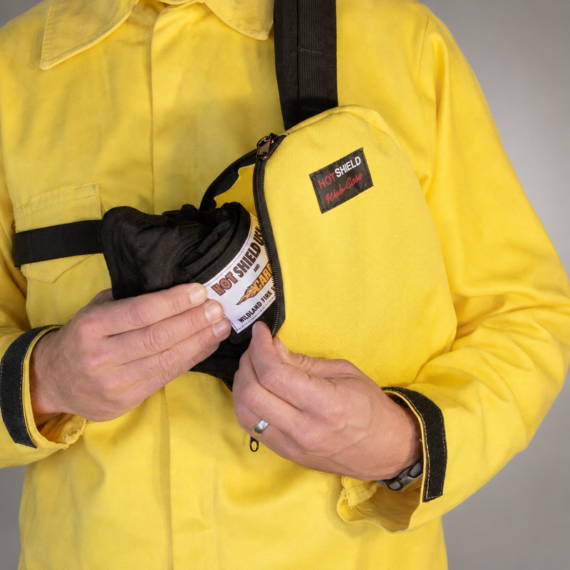 Hot Shield Web Case carry pouch for firefighter face masks