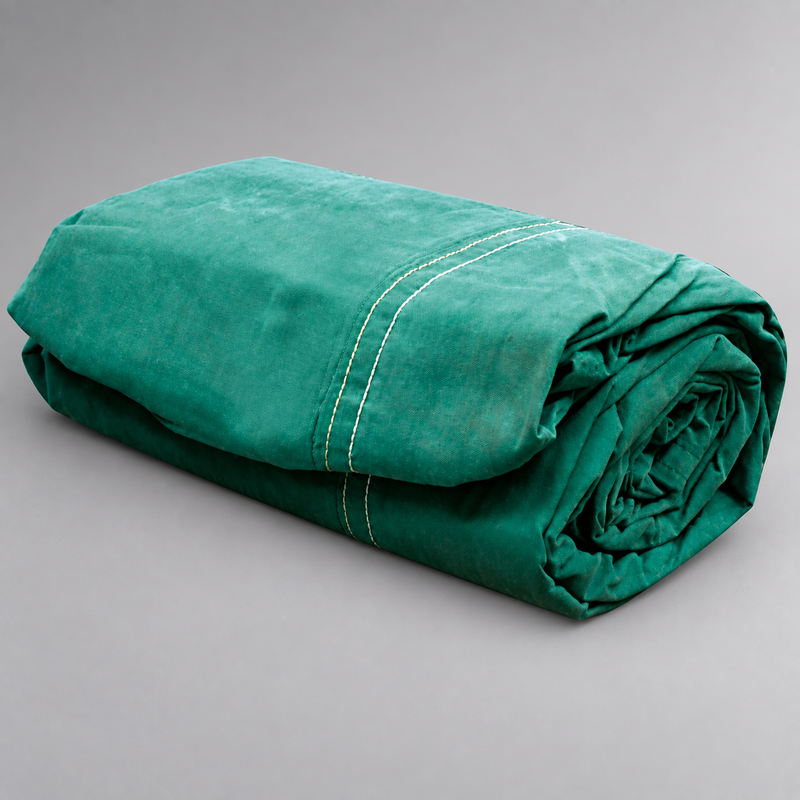 Husky 12 oz. Olive Drab fire and water resistant canvas salvage cover