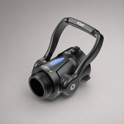 Hydro 138 shutoff with raised bail handle, angled view