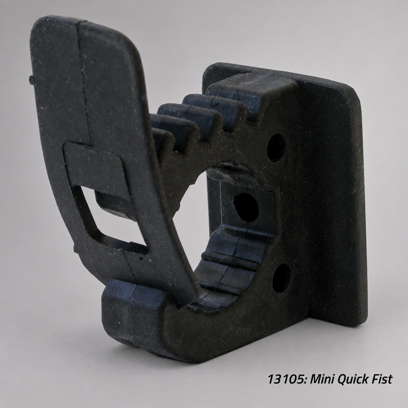Mini QUICK FIST rubber mounting clamp for small hand tools and equipment