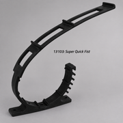 Mini QUICK FIST clamps securing a fire service wrench and hand tool