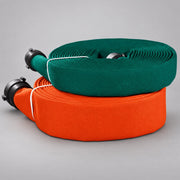 NIEDNER 800 double-jacket attack hose coils in green and orange