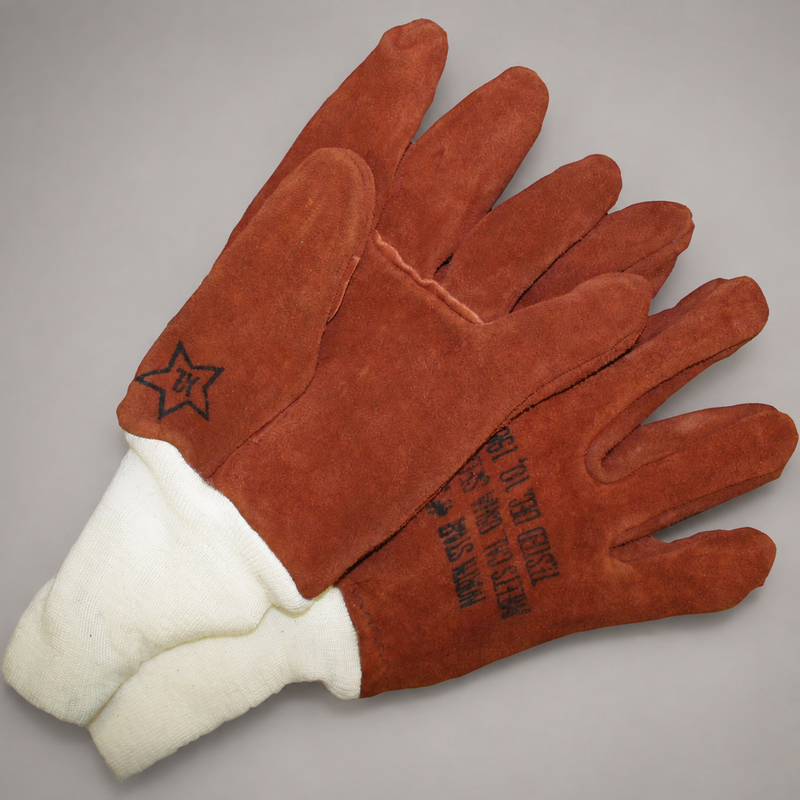 North Star side-split cowhide wildland firefighting gloves with Nomex knit wristlets